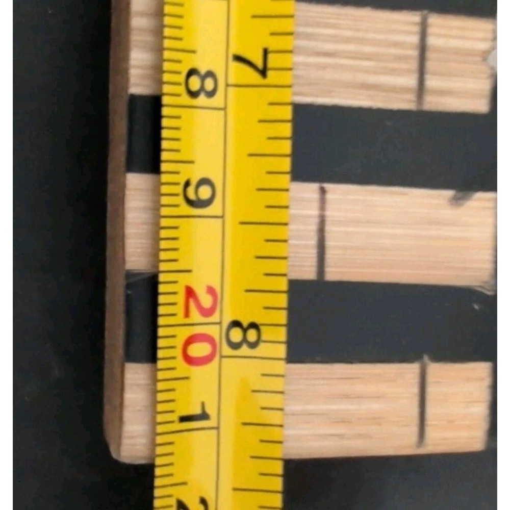 Sicura Photo Frame Black & Natural Wood Inlaid Italian Design For 3 x 5 Picture - Picture 5 of 10